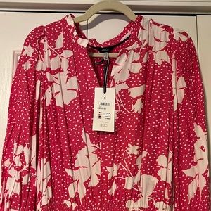 Joules Pink Floral Maxi Dress